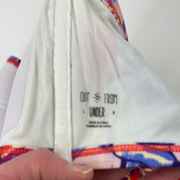 Urban Outfitters Out From Under Tropical Floral Bikini Set - Red, Yellow, Blue - Picture 6 of 8